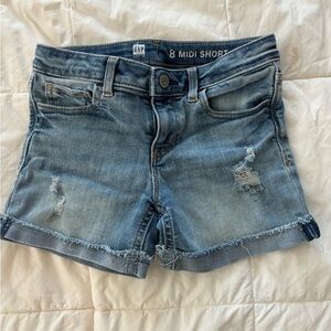 GAP Girls Size 8 Denim Shorts
